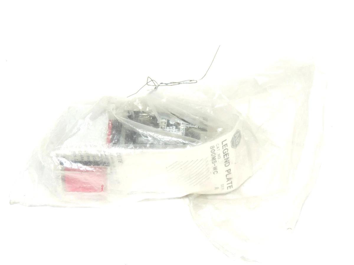 NEW ALLEN BRADLEY 800MS-DA24 PUSHBUTTON SER. A WITH 800M-XA CONTACT BLOCK SER. B