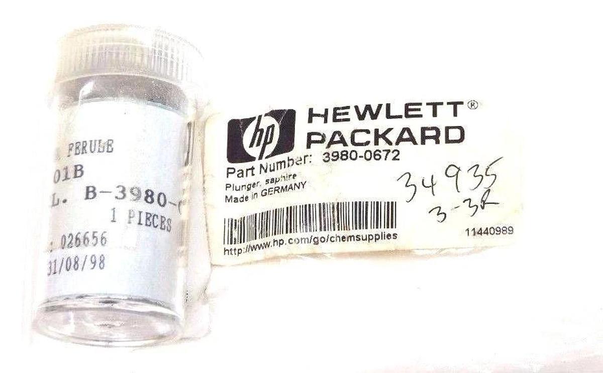 Used NEW HEWLETT PACKARD 3980-0672 PLUNGER, SAPPHIRE 39800672