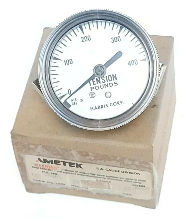 Used LOT OF 5 NEW AMETEK P844U GAUGES 2-1/2'' 0-400 TENISION POUNDS