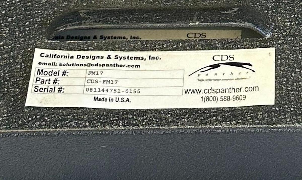 Used CALIFORNIA DESIGNS & SYSTEMS CDS-FM17 / FM17 PANTHER TOUCH SCREEN 17'' USNP