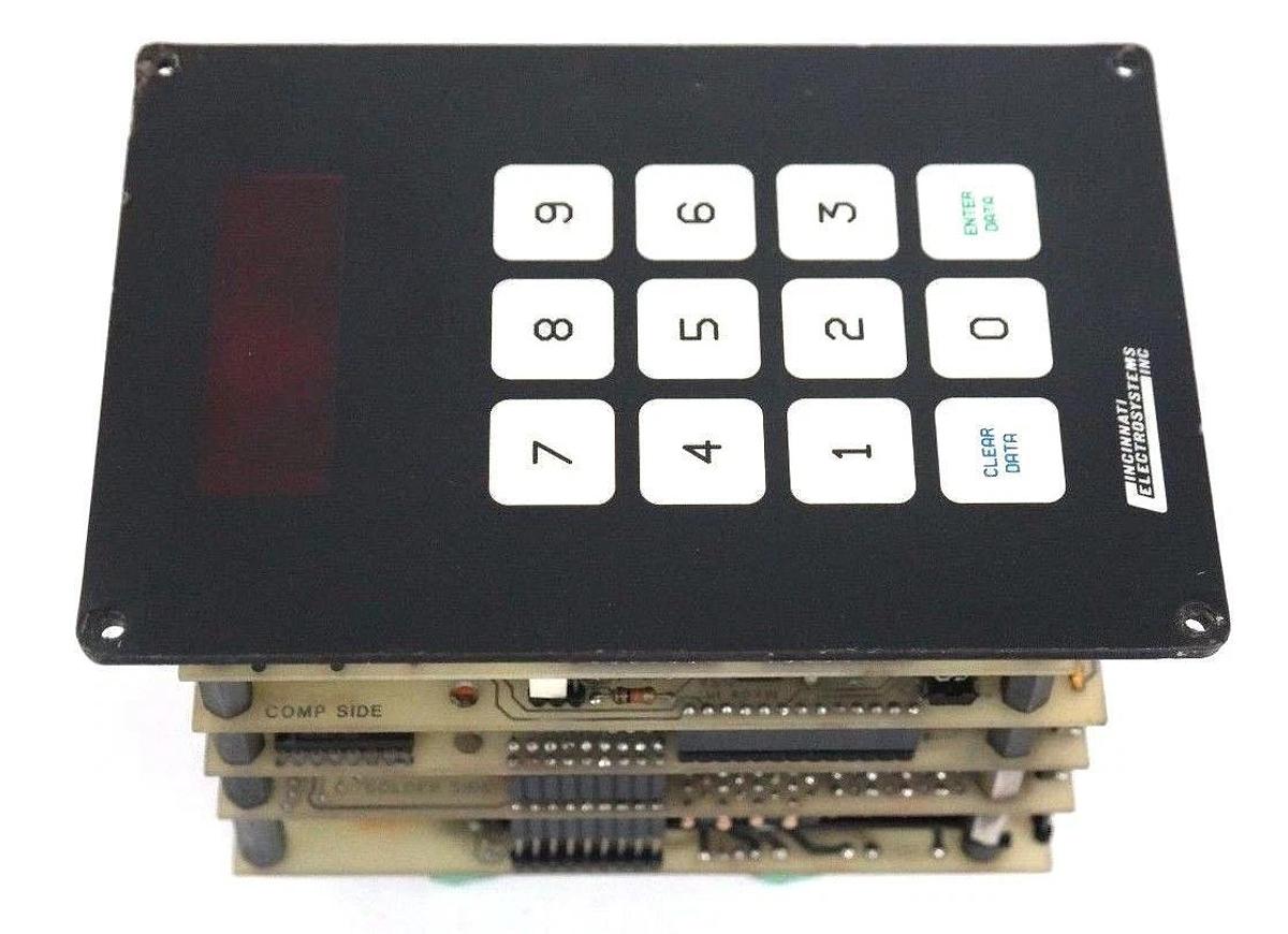 Used CINCINNATI ELECTROSYSTEMS 612-24-S0-1A-1B-N KEYPAD ASSEMBLY 61224S01A1BN