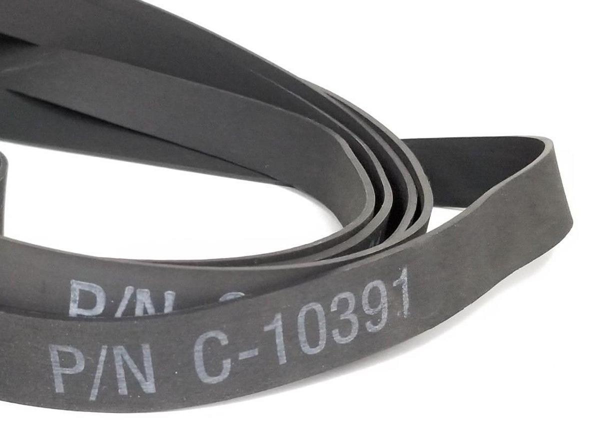 Used LOT OF 5 NEW GENERIC C-10391 BAND BELTS RUBBER BLACK C10391
