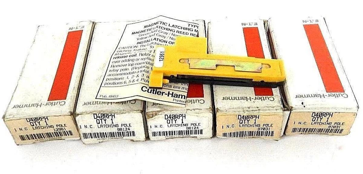 Used LOT OF 5 NIB CUTLER HAMMER D40RPH REED RELAYS 3 AMP, 300VAC