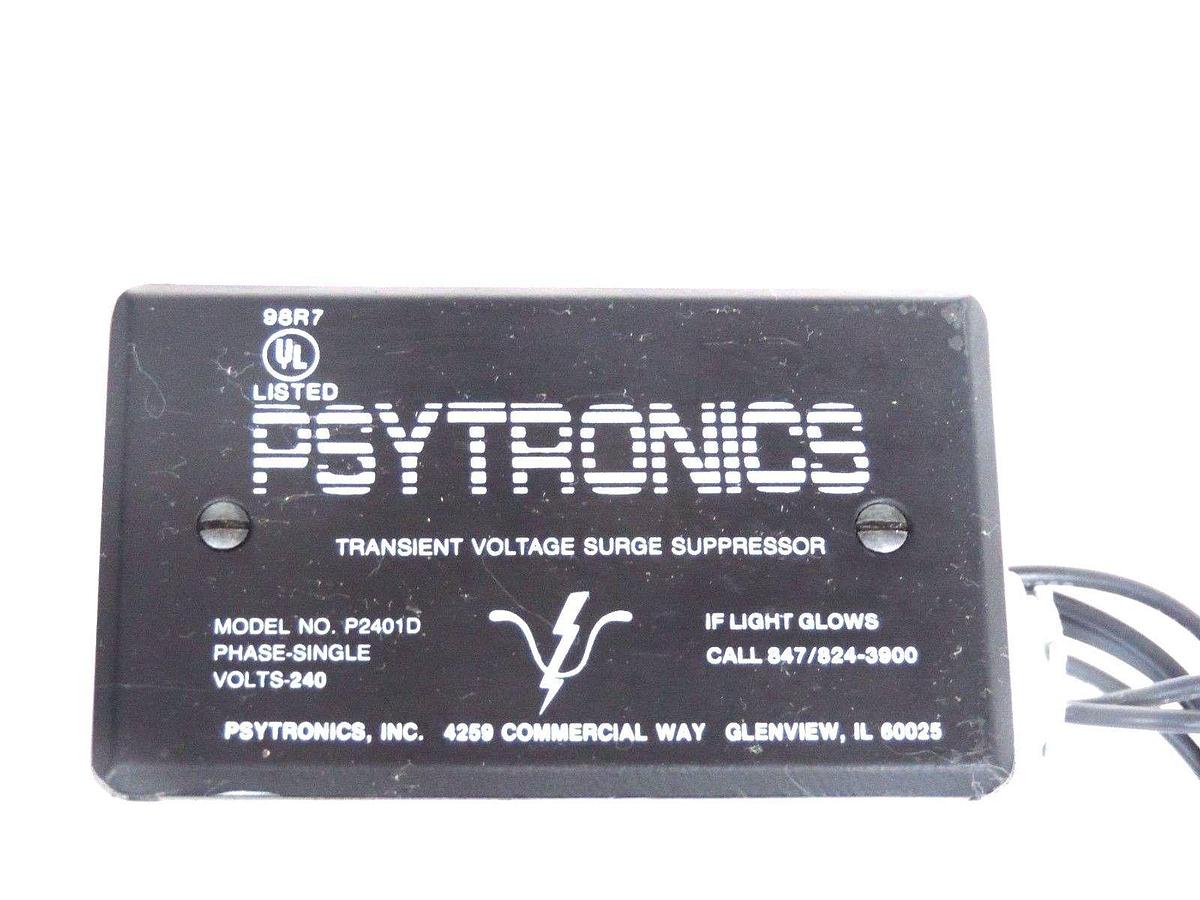 Used NEW PSYTRONICS P2401D TRANSIENT VOLTAGE SURGE SUPPRESSOR 240V