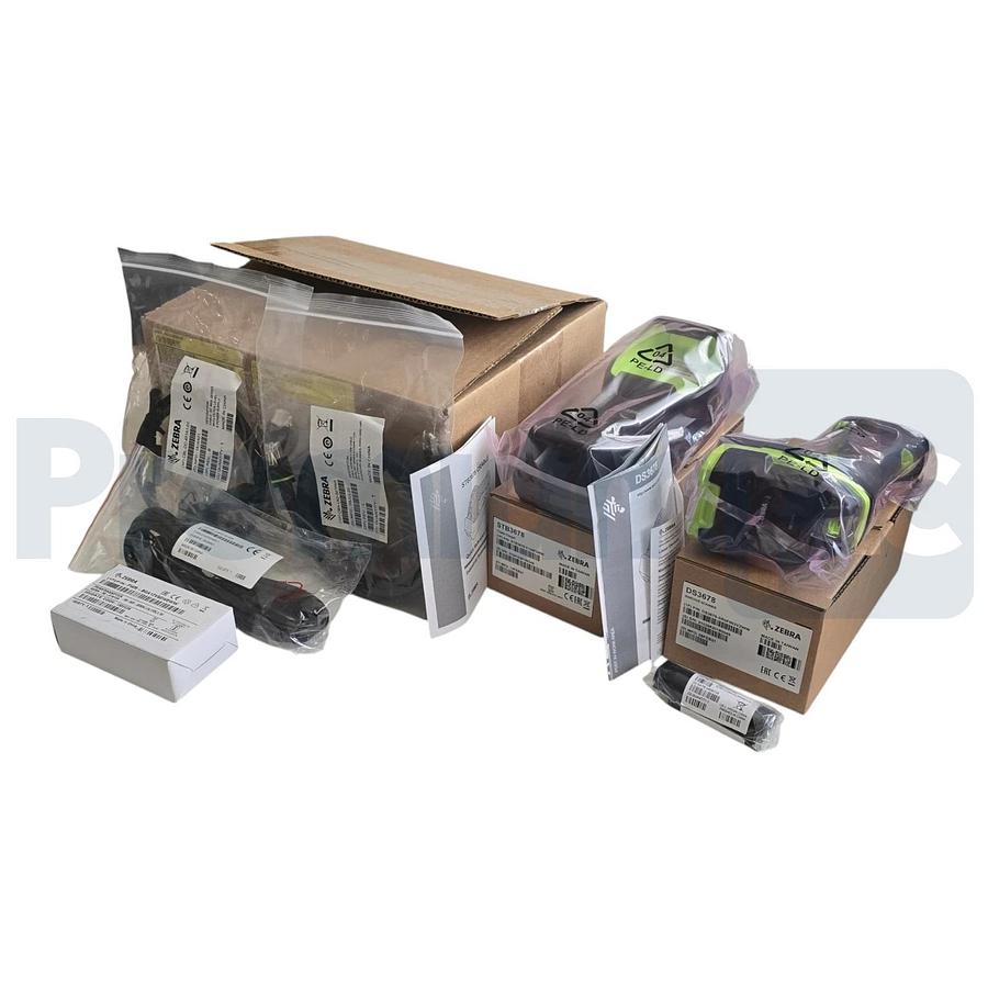 Zebra DS3678-SR3U4210SFW DS3678-SR Barcode Scanner USB Kit w/Cradle, Cables, PSU