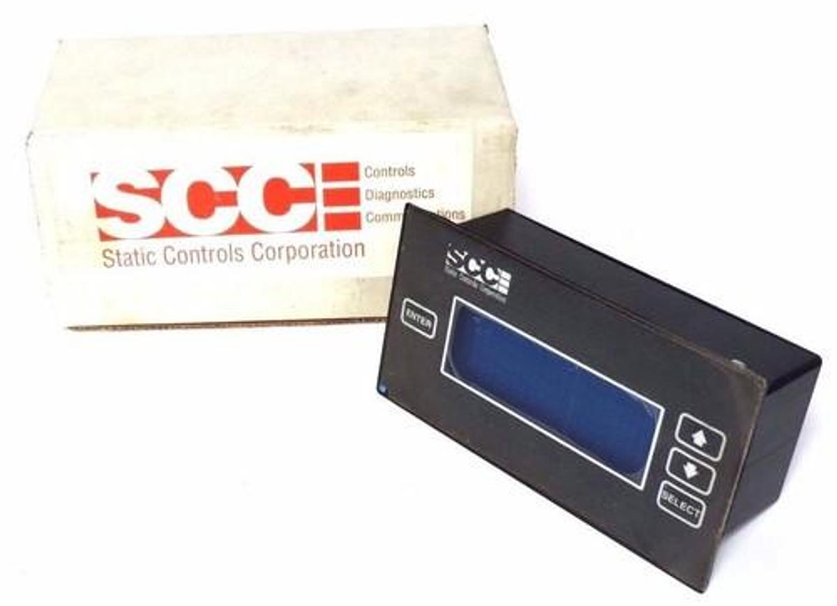 Used NIB STATIC CONTROLS CORP 1080-S4-04-X-X-FN LCD DISPLAY MODULE 1080S404XXFN