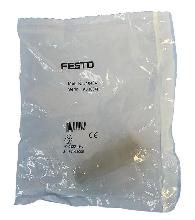 Used NEW FESTO SIE-GD SENSOR SOCKET 18494 BLACK