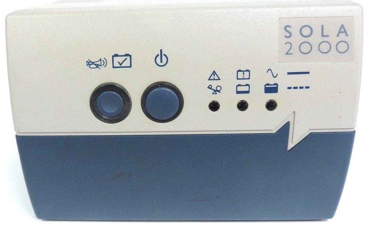 Used SOLA HEVI-DUTY S2350 UNINTERRUPTIBLE POWER SUPPLY UPS, 350VA / 210W 5-15 MIN.