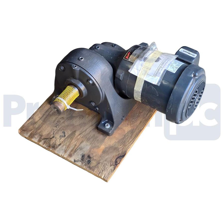 Used Browning E462 Right Angle Gear Reducer 6GWBPF1 85.5 Ratio w/0.75HP Motor E183