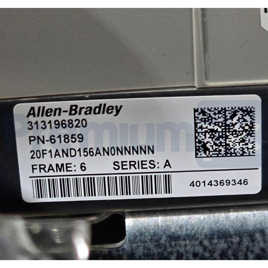 Allen Bradley 20F1AND156AN0NNNNN /A PowerFlex 753 AC Drive 480V 125HP 156A NSMP