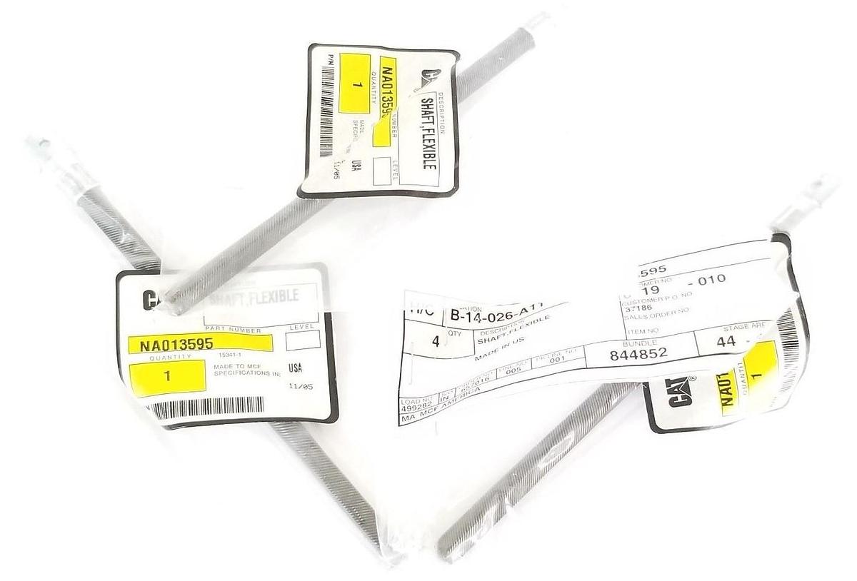 Used LOT OF 3 NEW CAT NA013595 FLEXIBLE SHAFTS