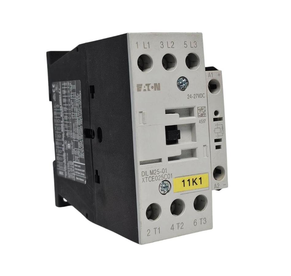 Used EATON CUTLER HAMMER DIL25-01 XTCE025C01A CONTACTOR