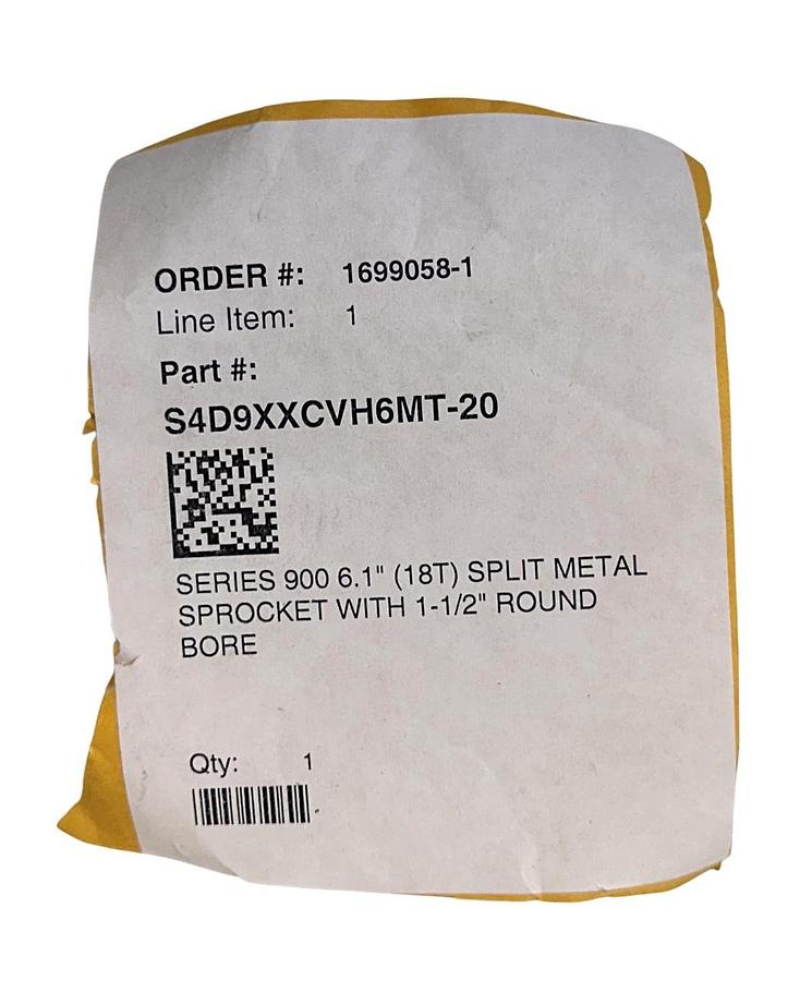 INTRALOX S4D9XXCVH6MT-20 / S4D9XXCVH6MT20 SERIES 900 SPROCKET 6.1'' (18T) NSNP