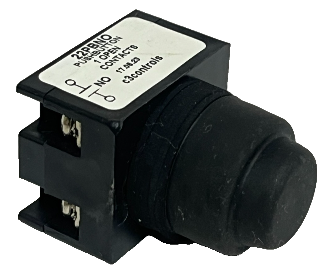 Used c3controls 22PBNO 22mm NEMA Pushbutton Non-Illuminated 1 N.O. Normally Open NSNP