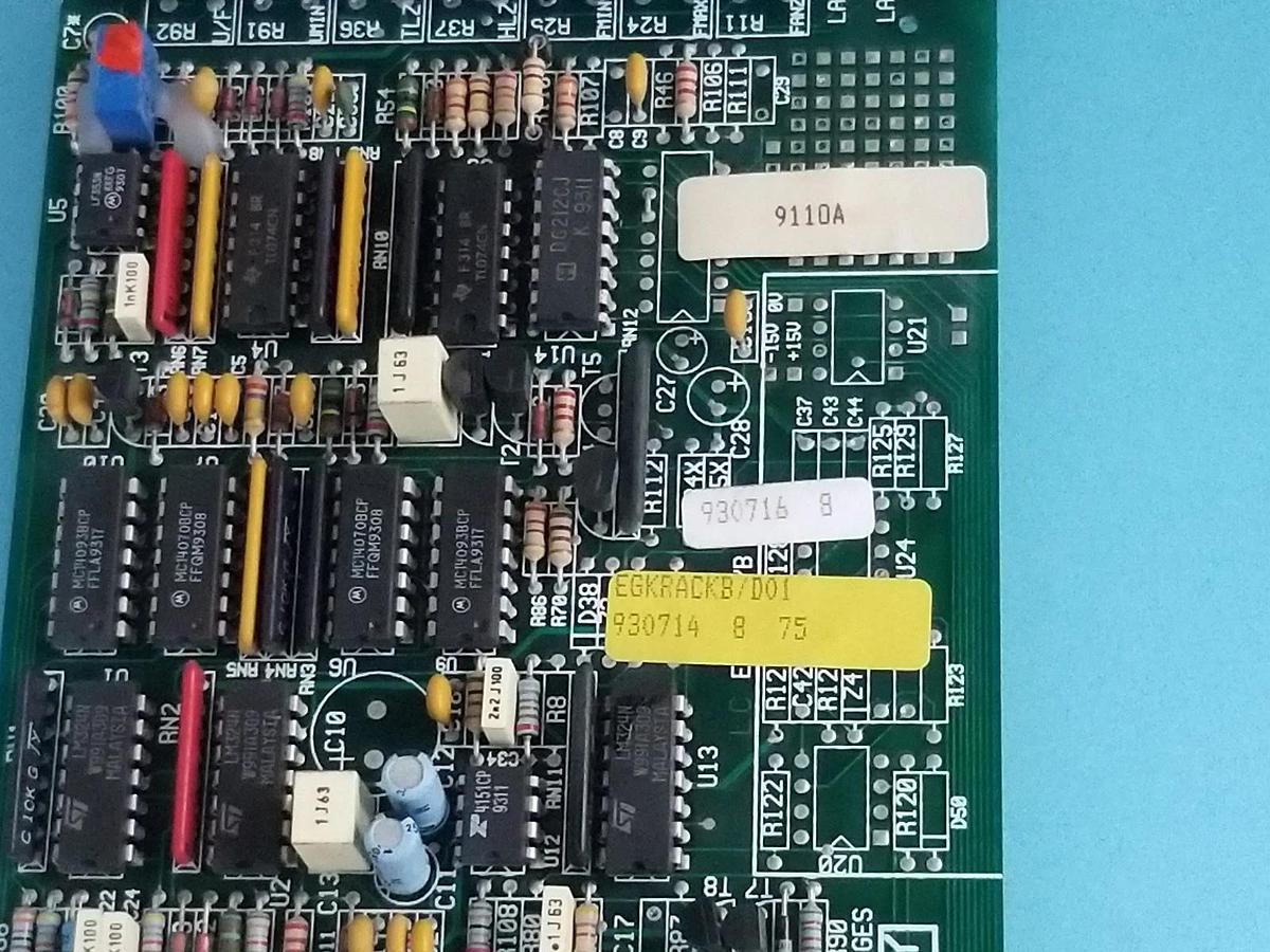Used BERGES EGKRACKB/D01 CONTROL BOARD 930716 8 , 930714 8 75 , 9110A