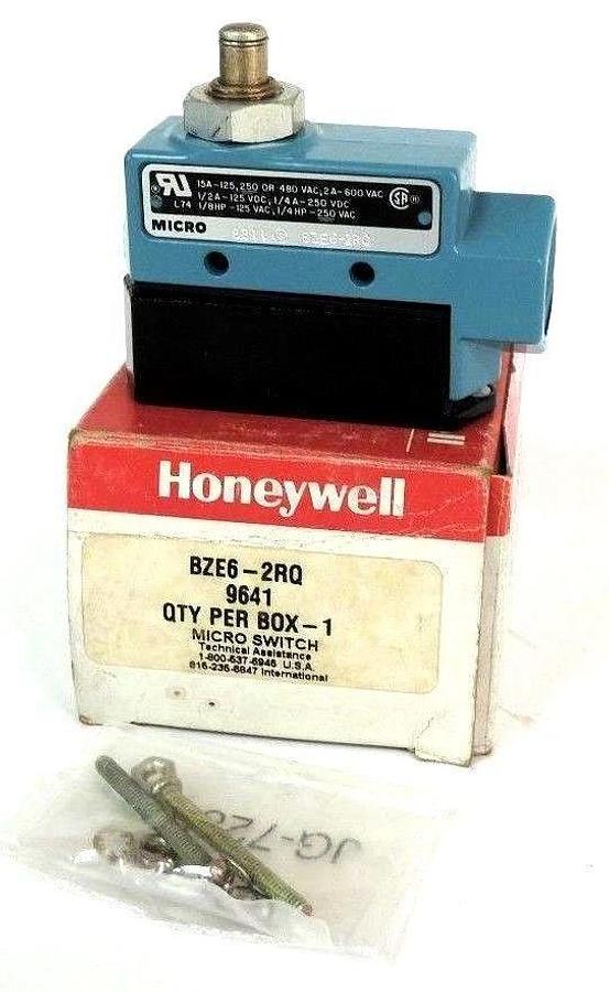 Used NIB HONEYWELL MICRO SWITCH BZE6-2RQ ACTUATOR STYLE LIMIT SWITCH BZE62RQ