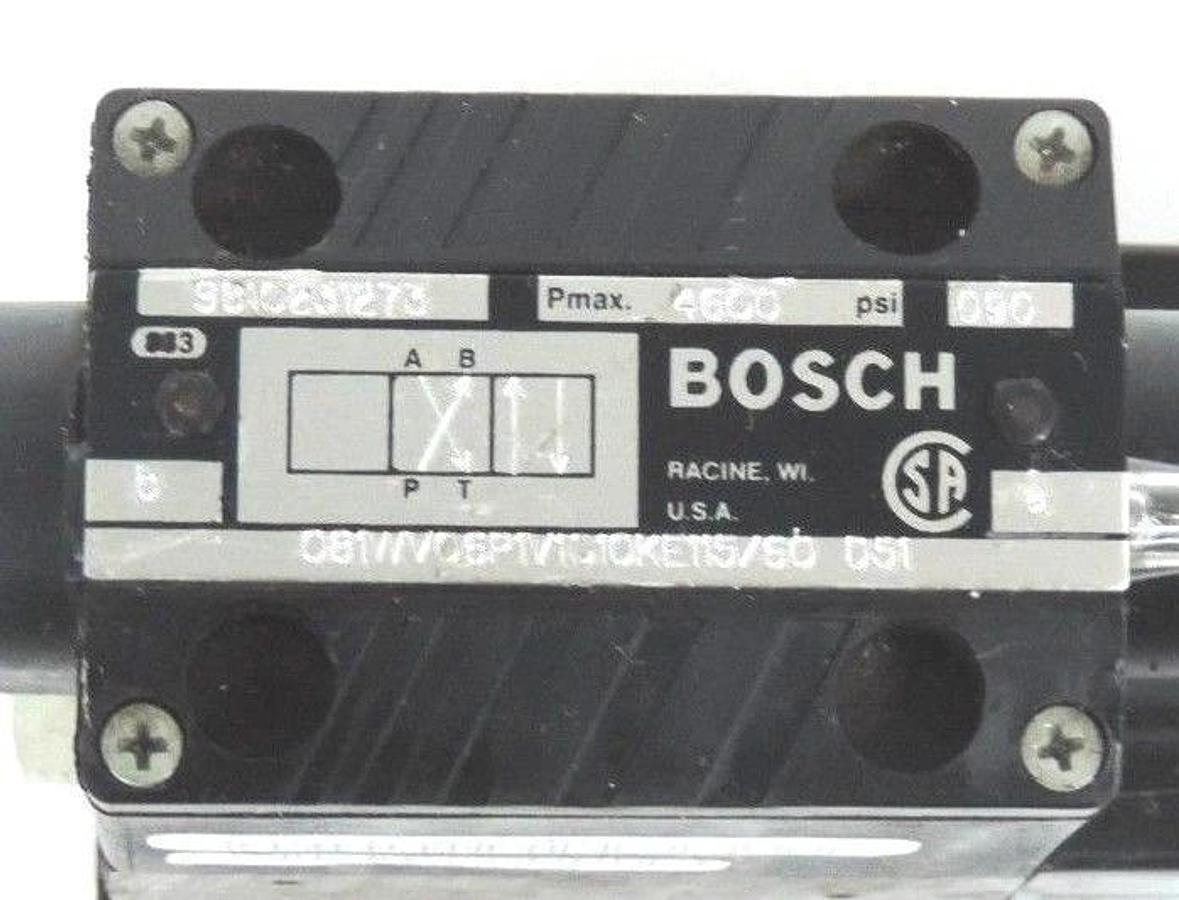 Refurbished REPAIRED BOSCH 9810231273 DIRECTIONAL CONTROL VALVE 081WV06P1V1010KE115/60 D51