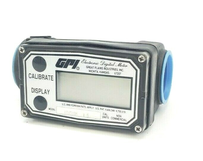 Used GPI MODEL 03V31GM ELECTRONIC DIGITAL FLOW METER 03V31GM*5