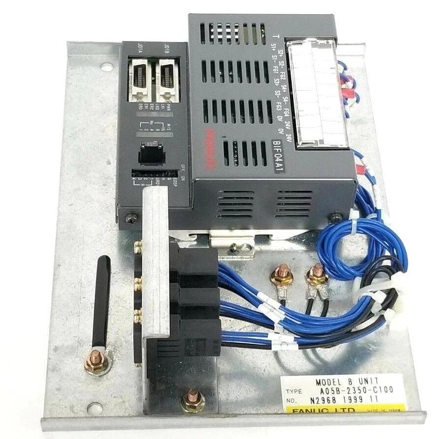 Used FANUC A05B-2350-C100 MODEL B UNIT W/ A03B-0808-C001 INTERFACE MODULE