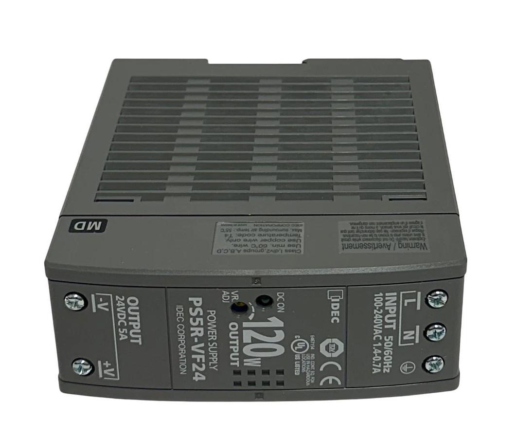 IDEC PS5R-VF24 / PS5RVF24 POWER SUPPLY 120W 24VDC OUTPUT 100-240VAC INPUT NSMP