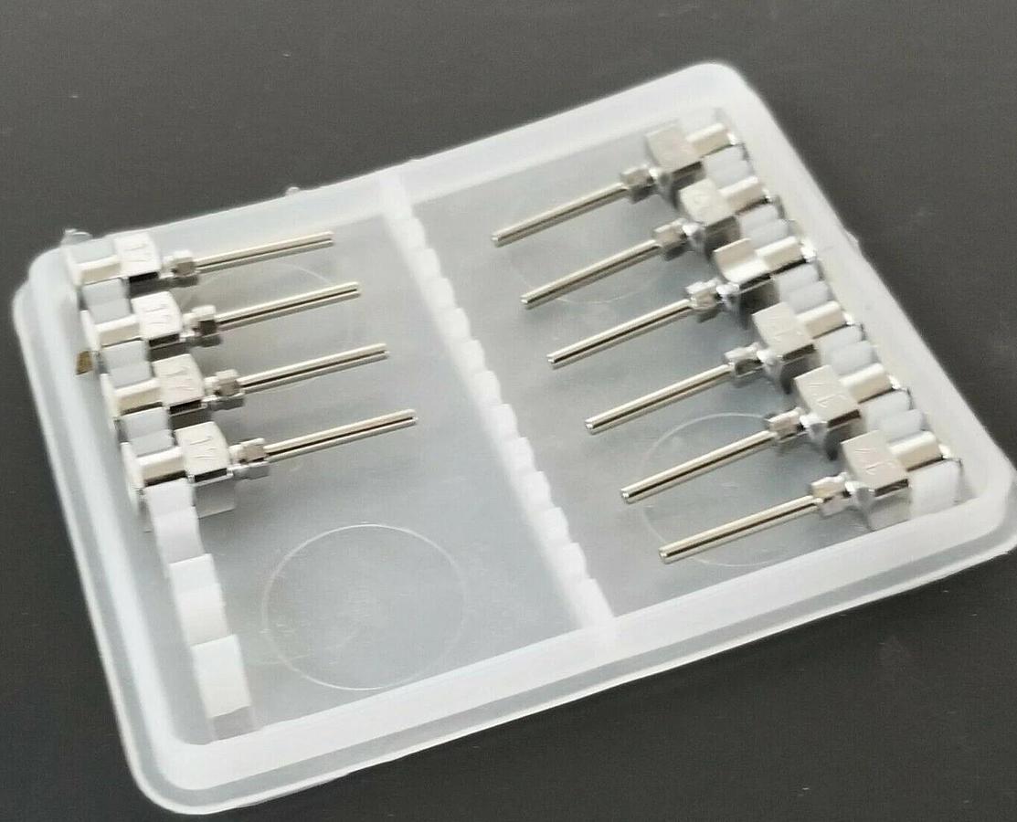 Used LOT OF 69 NEW 17Gx13MM DISPENSING NEEDLES 10G-30G 13MM TUBE LENGHT 25MM OAL