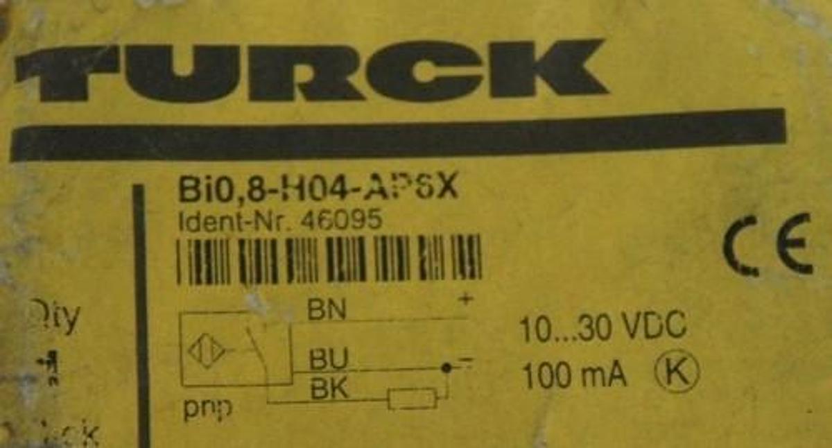 NIB TURCK Bi0,8-H04-AP6X PROXIMITY SENSOR 10-30 VDC 100mA IDENT-NR 46095
