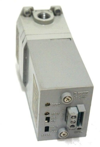 Used RONAN ENGINEERING X55-600-GP-1-SM TRANSDUCER X55-600-GP, 36VDC, 3-15PSIG