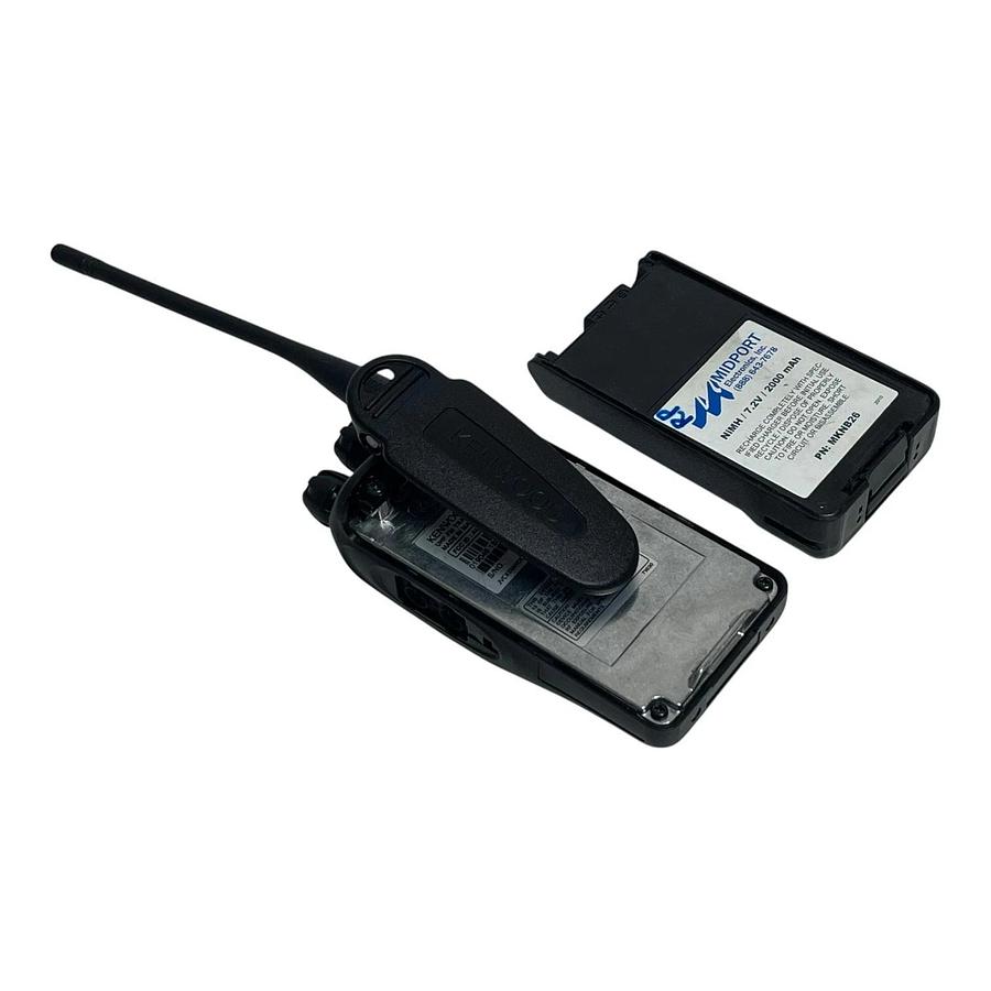 Used Kenwood TK-3360-K UHF Radio KSC-25LS Charger Midport Battery KMC-45D Mic Bundle