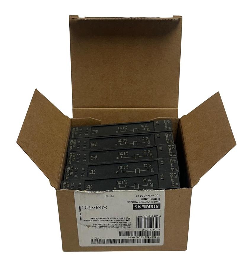 Used 5 SIEMENS 6ES7 132-4BD00-0AB0 / 6ES71324BD000AB0 SIMATIC OUTPUT MODULES 24V NSMP