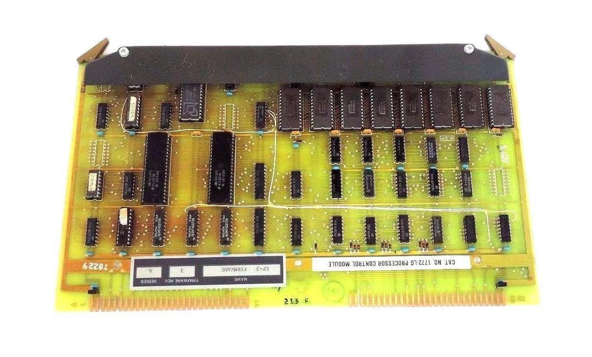 Used ALLEN BRADLEY 1772-LG PROCESSOR CONTROL MODULE SER. A, F/W REV. 3, 1772LG, LP-3