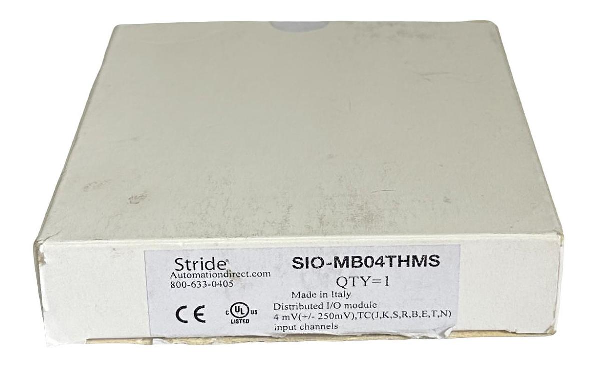 Used NEW AUTOMATION DIRECT STRIDE SIO-MB04THMS / SIOMB04THMS 4-CHNL TC/IN MODULE ENet