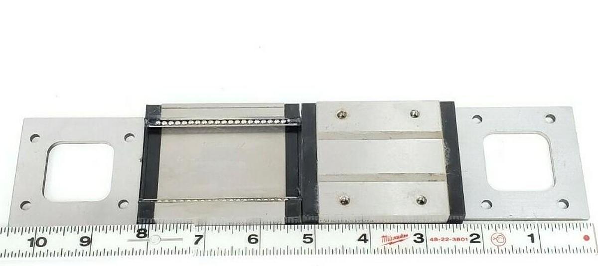 Used MISUMI SSELBWV16 GUIDE RAIL ASSEMBLY W/ MOUNT BRACKETS