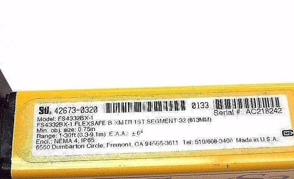 Used STI FS4332BX-1 FLEXSAFE B XMTR 1ST SEGMENT 32 (813MM), 42673-0320, FS4300 SERIES