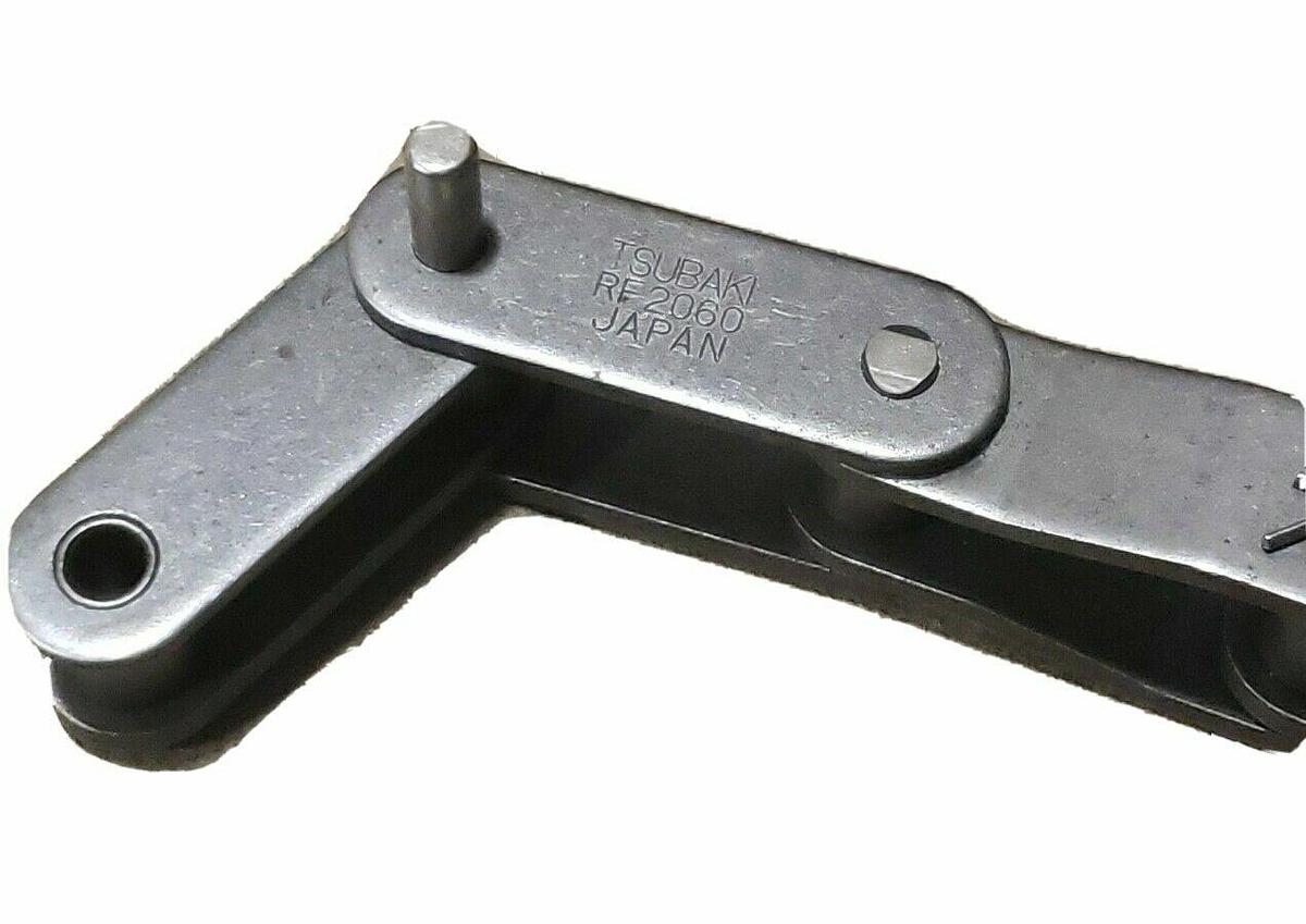 Used TSUBAKI RF2060 CONVEYOR ROLLER CHAIN, 1.5IN PITCH, ~55FT LENGTH
