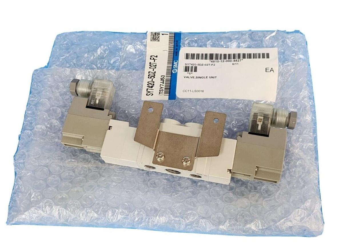 Used NEW SMC SY7420-5DZ-02T-F2 SOLENOID VALVE 5 PORT