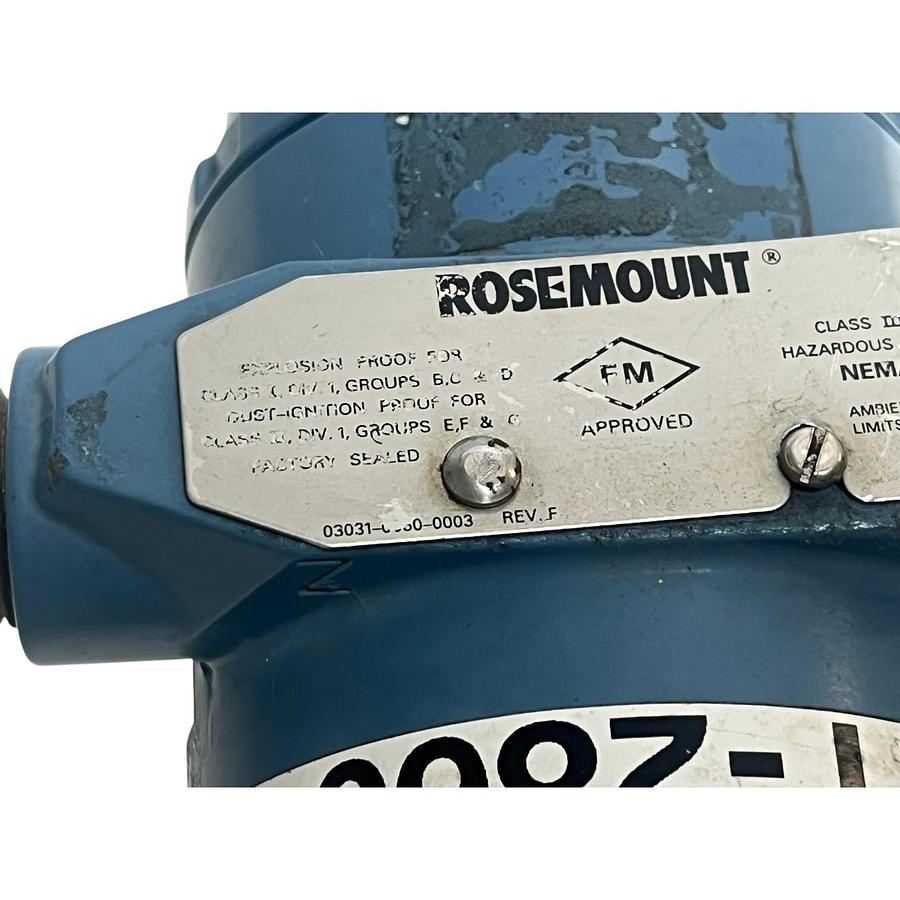 Used Rosemount 3051CD3A03A1AH2B7E5M5L4 Coplanar Differential Pressure Transmitter