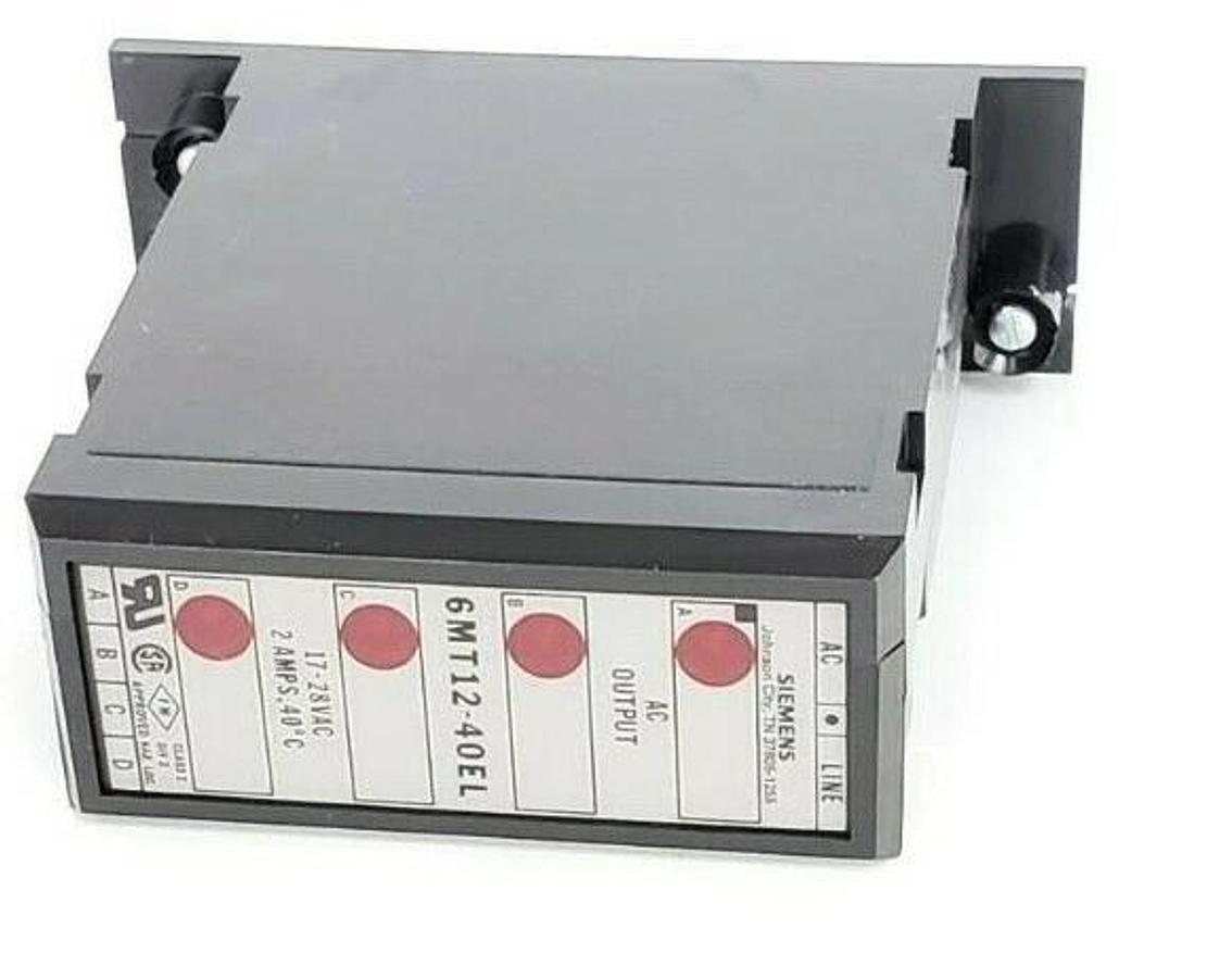 Used NEW SIEMENS 6MT12-40EL OUTPUT MODULE 6MT1240EL