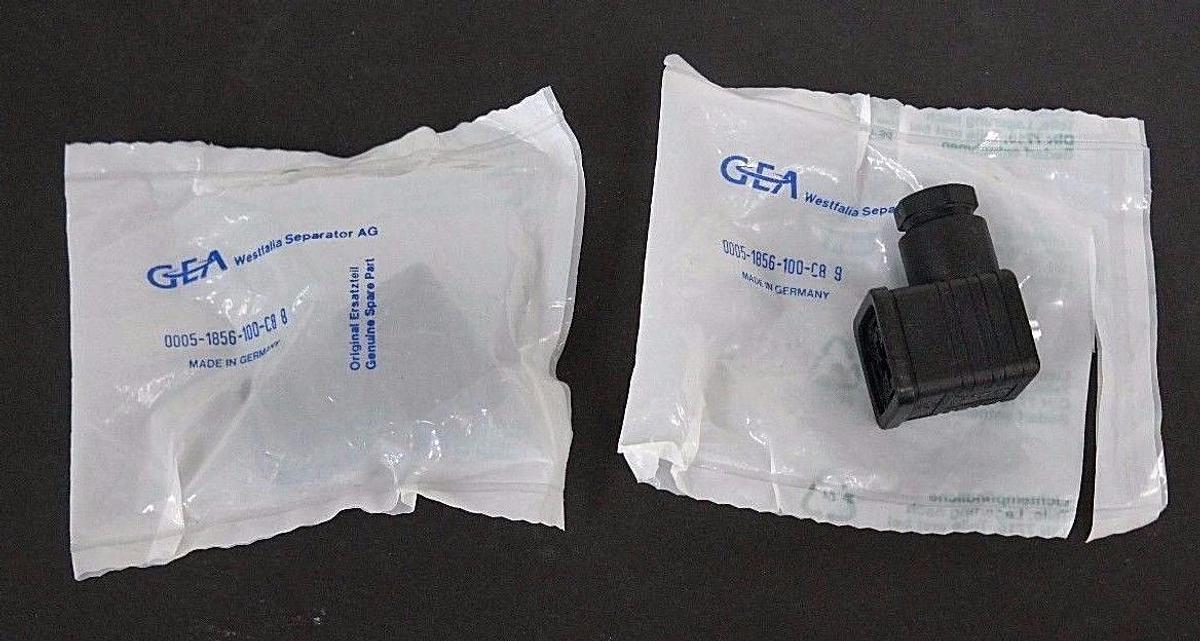 Used LOT OF 2 NIB GEA WESTFALIA SEPARATOR 0005-1856-100-CB 8 CONNECTORS 00051856100CB
