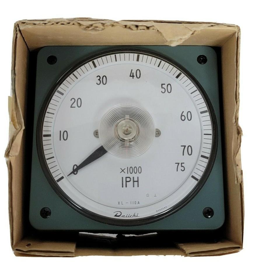 Used NIB DAIICHI XL-110A RECEIVING INDIACTING INSTRUMENT XL110A TACHOMETER