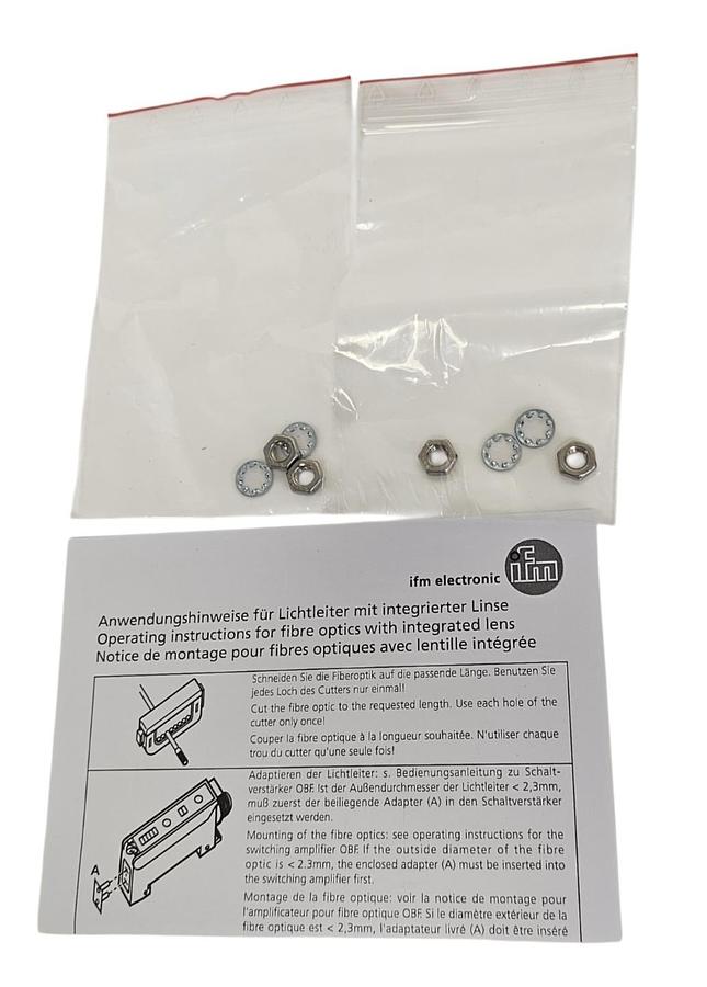 NIB IFM FE-11-EPA-M6/F1X1/2M FIBER OPTIC THROUGH BEAM SENSOR E20752