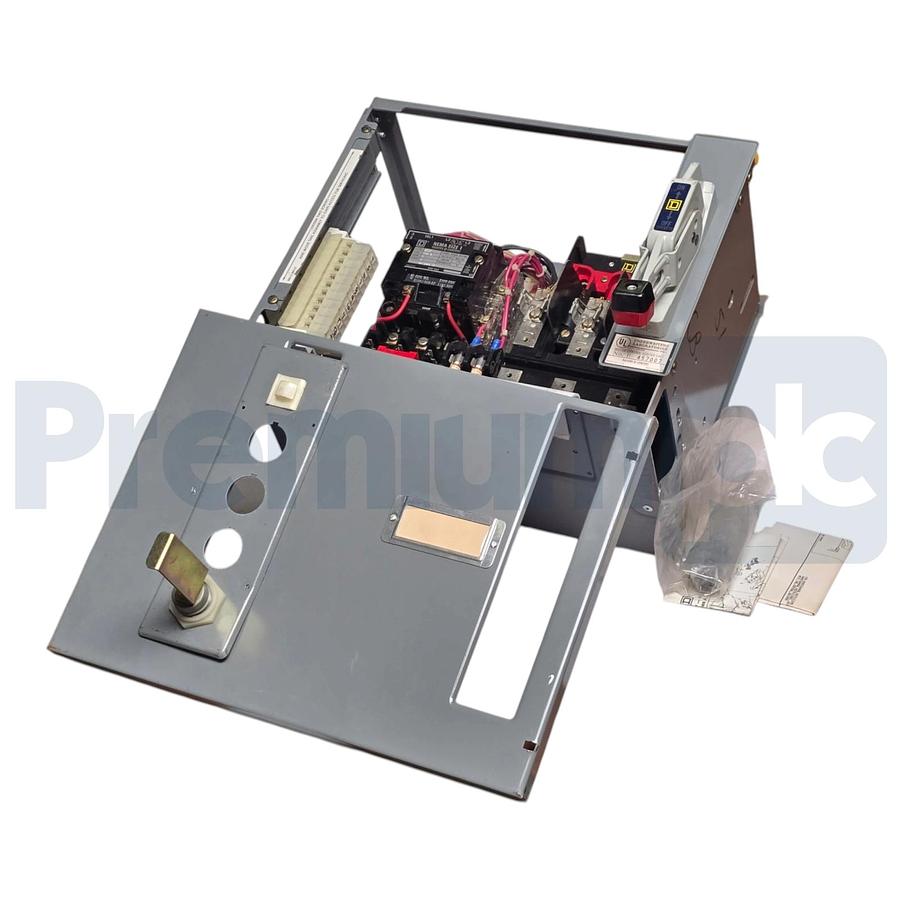 Used Square D 8998 Type NC403 NEMA Size 1 MCC Fusible Starter Bucket 480V 8998-NC403