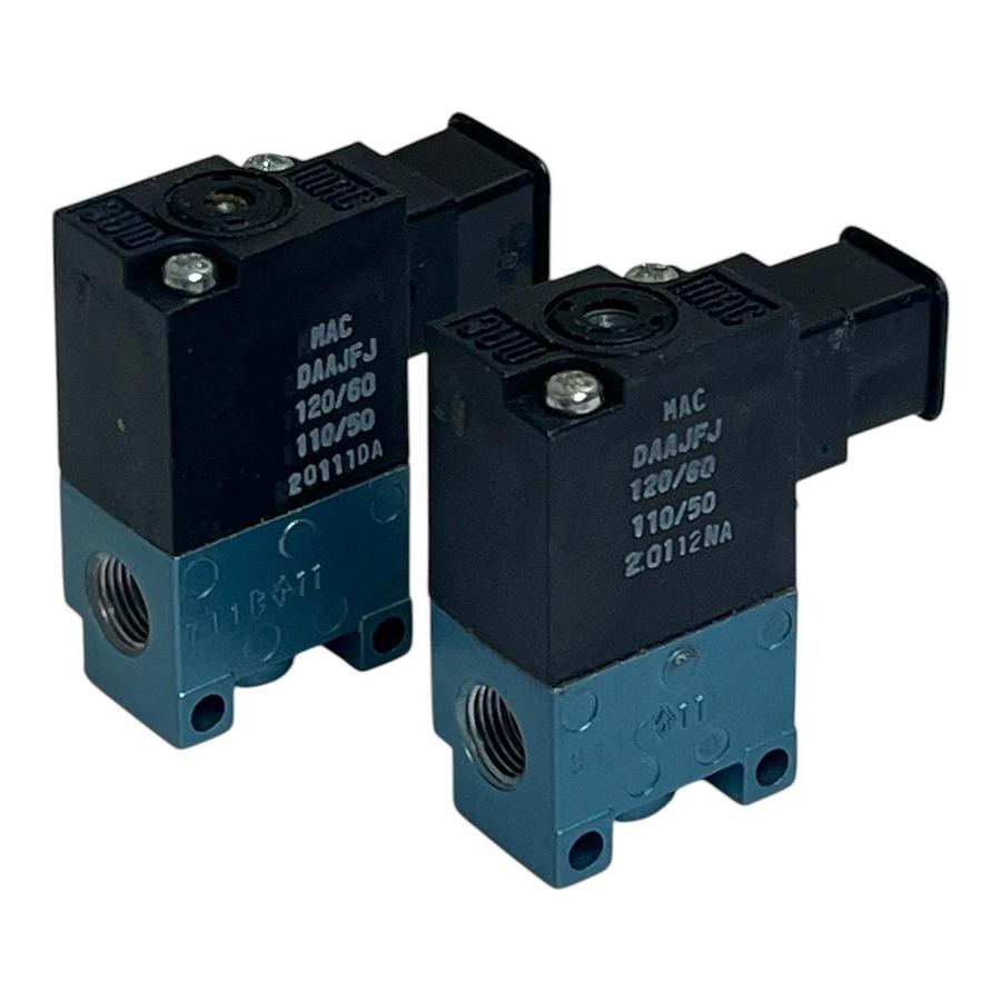 Lot of 2 MAC Valves 35A-AAA-DAAJ-1KJ 3-Way Solenoid Valve 24VDC 5.4W New Surplus