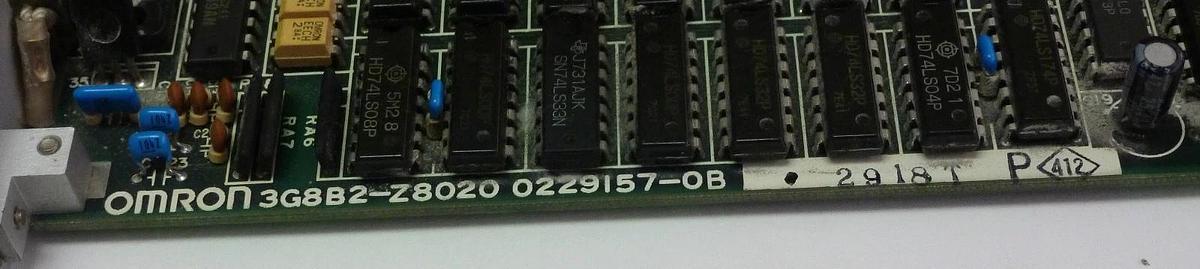 Used OMRON 3G8B2-Z8020 CPU MODULE 0229157-0B 3G8B2Z8020