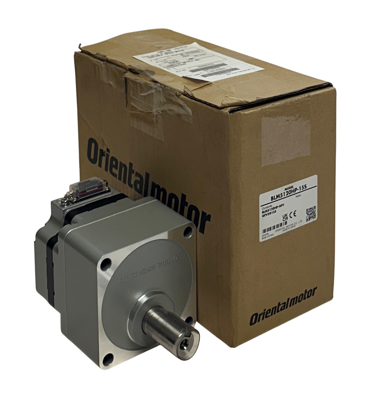 Used ORIENTAL MOTOR BLM5120HP-15S BRUSHLESS GEAR MOTOR 0-240V 120W 3000RPM NSMP