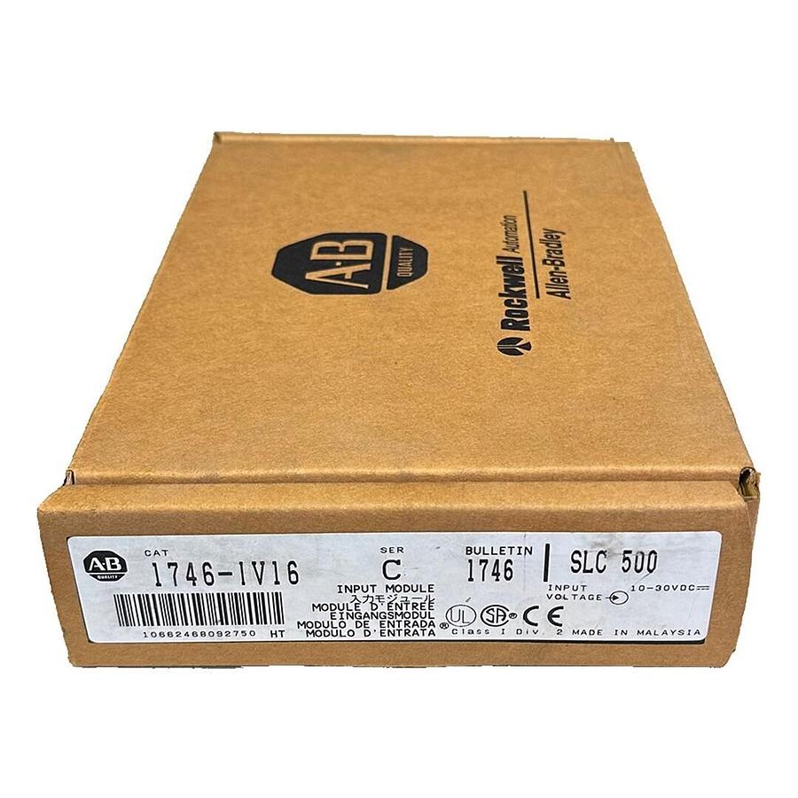Used NEW ALLEN BRADLEY 1746-IV16 /C SLC 500 DIGITAL INPUT MODULE 10-30Vdc 1746IV16