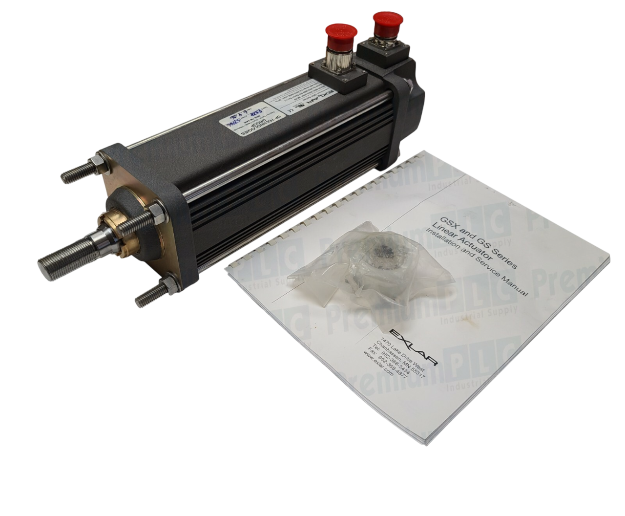 Used NEW EXLAR GSX40-0602-MEM-KM5-168-PF GSX SERIES LINEAR ACTUATOR P/N 25291 REV. C