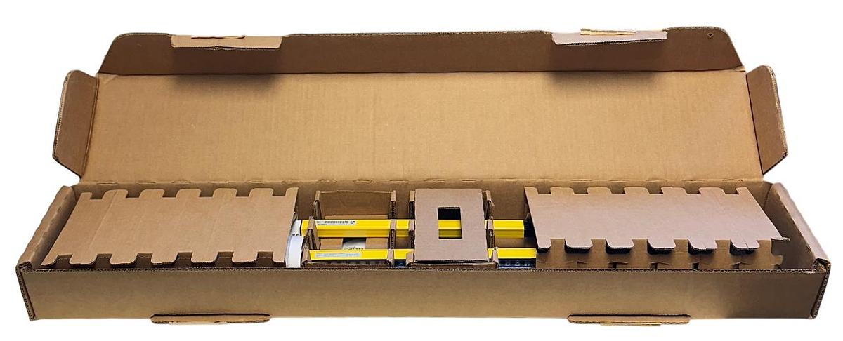 Used ALLEN BRADLEY 445L-P4E0300FP /A GuardShield Micro 400 LIGHT CURTAIN PAIR NSMP