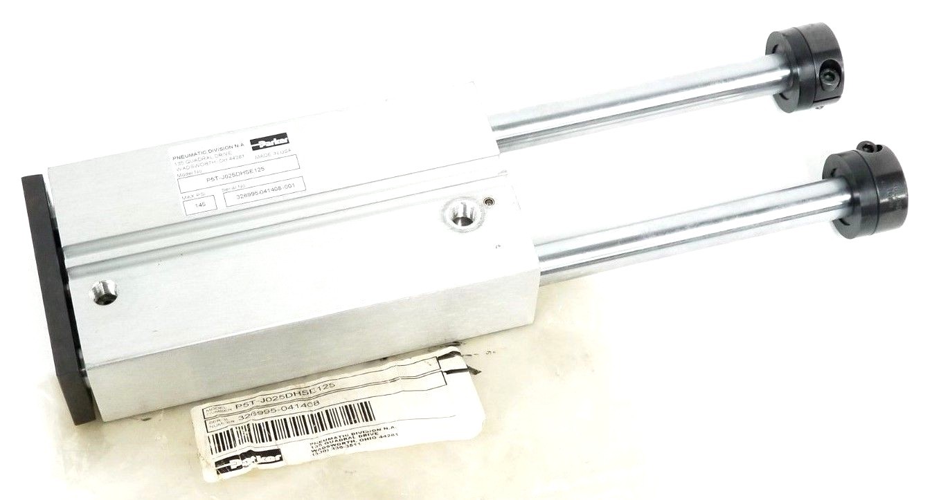 NEW PARKER PNEUMATIC P5T-J025DHSE12​5 SHORT STROKE THRUSTER CYLINDER 145PSI