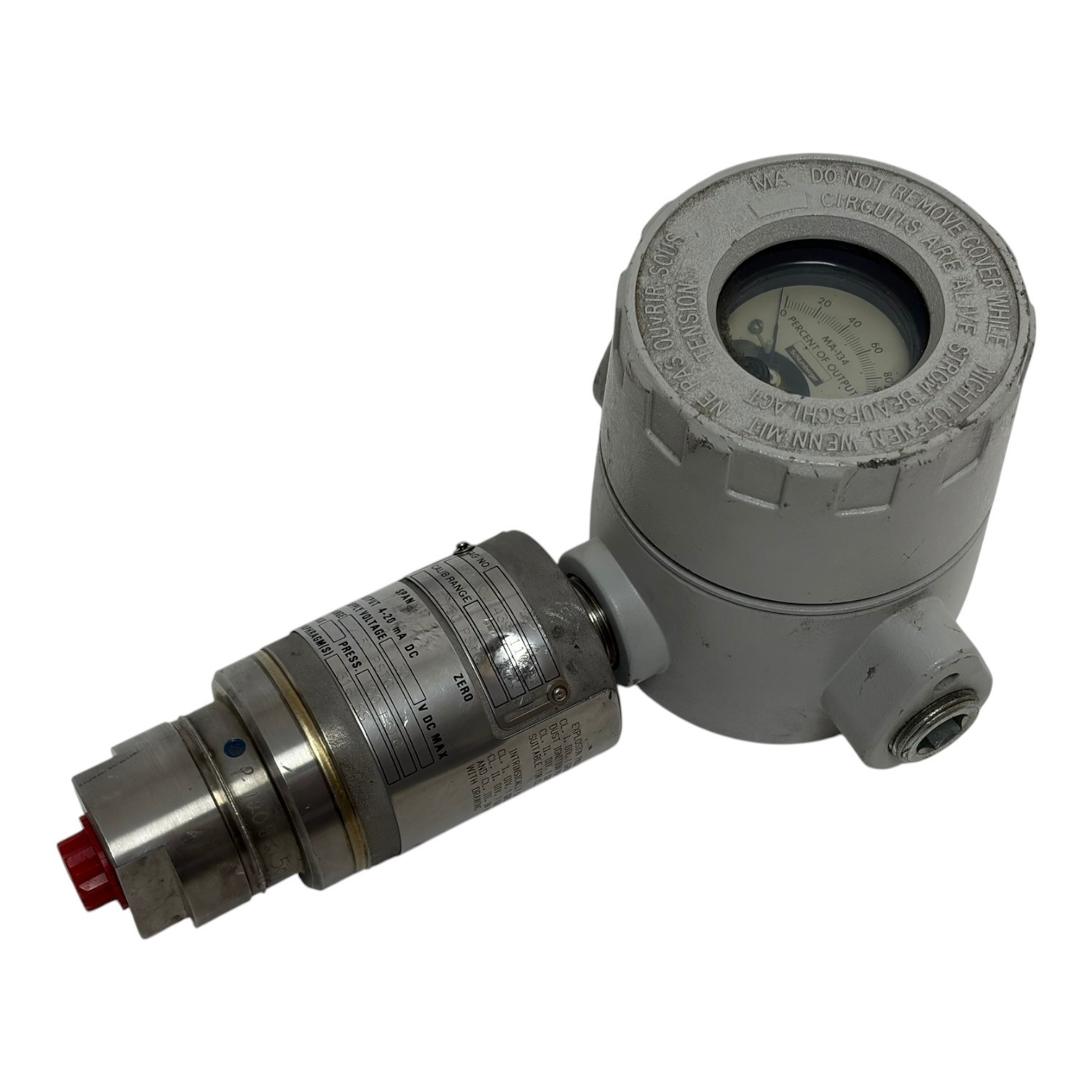 Used Schlumberger Statham PG3000-050-48 Pressure Transmitter 4-20mA 0/050 PSIG