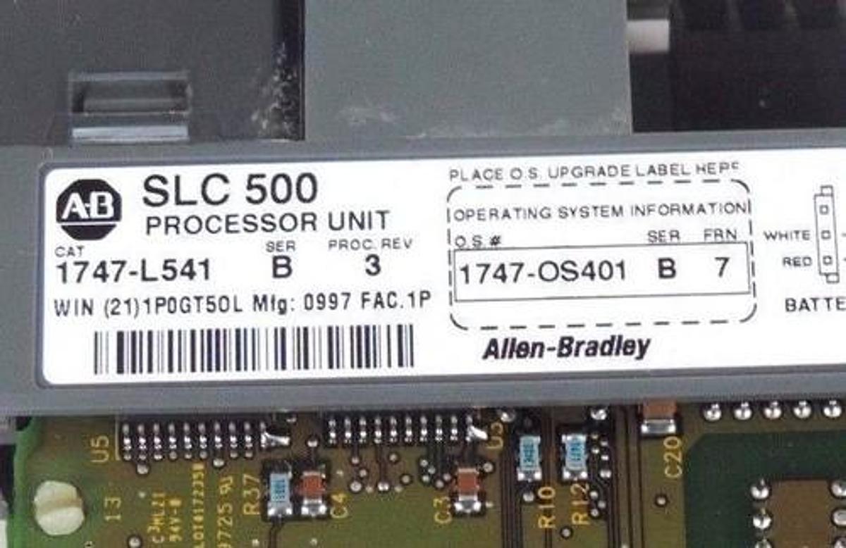 Used ALLEN BRADLEY 1747-L541 PROCESSOR UNIT SER B PROC REV 3 1747-OS401 SER B FRN 7